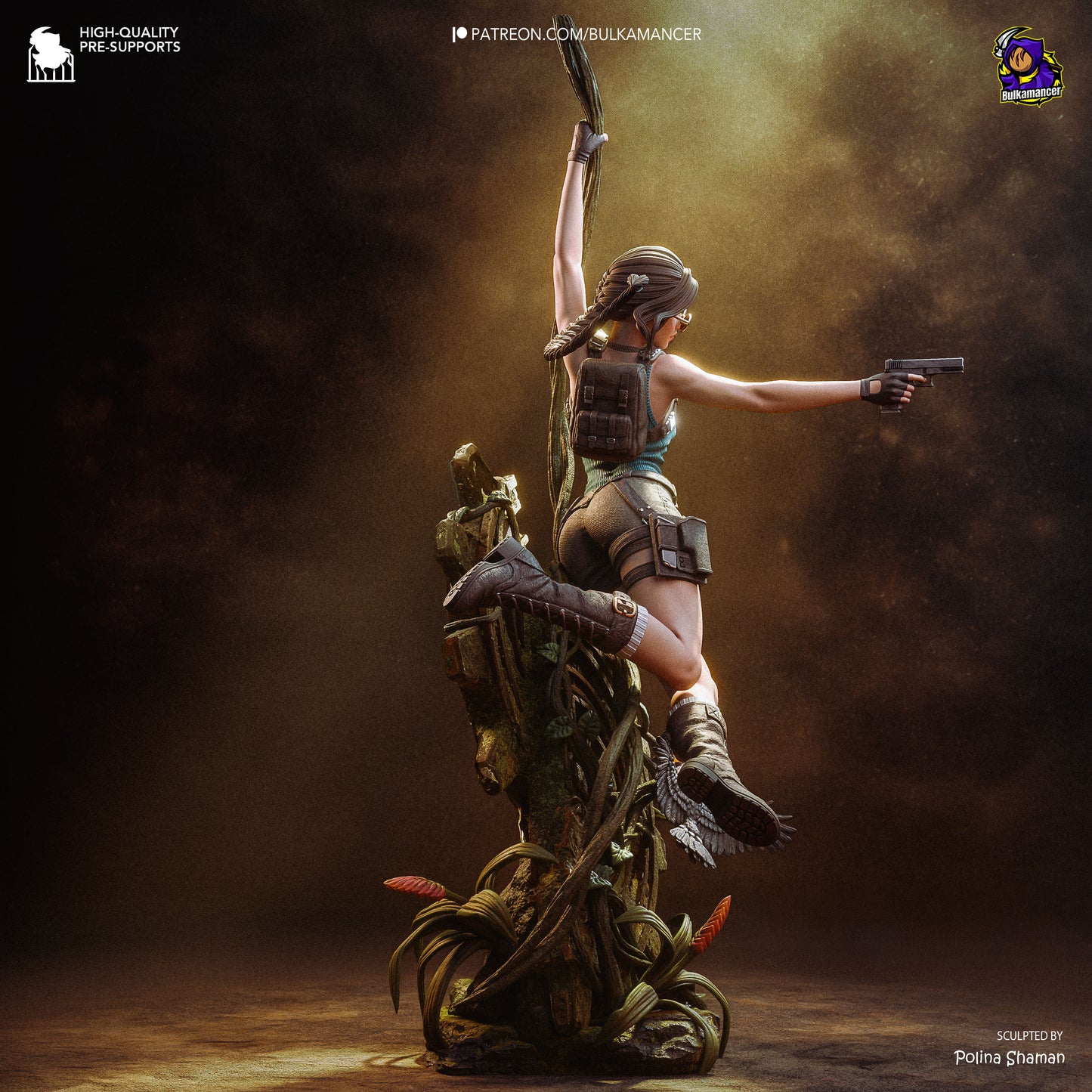 Lara Croft | Fan art version | Handcrafted Figure