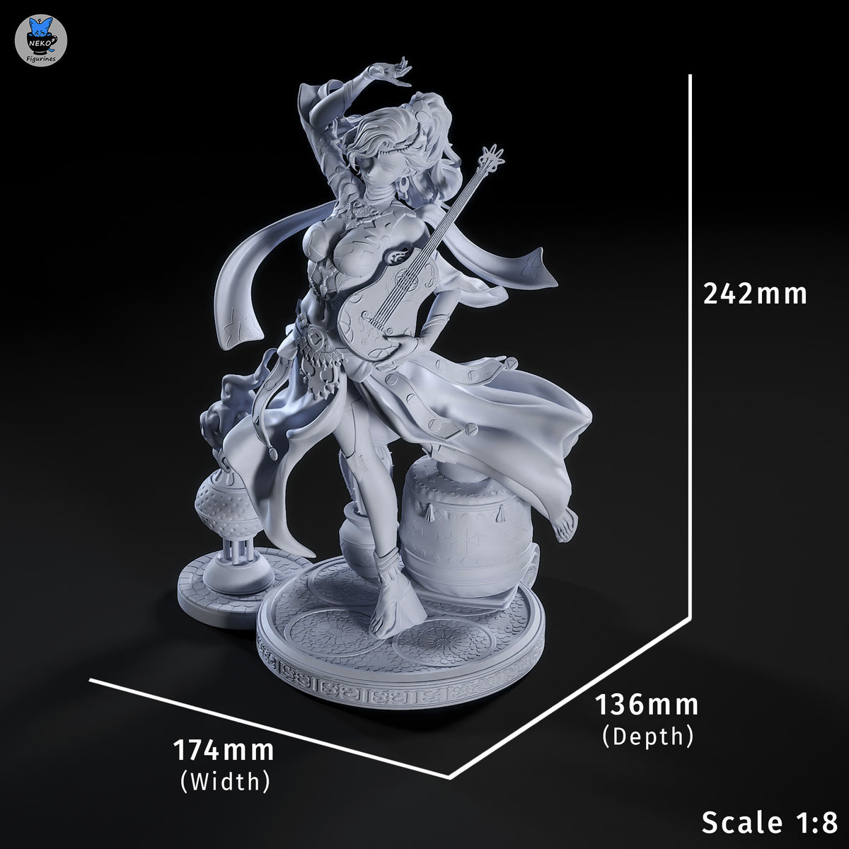 Azure Dancer | Handcrafted Figure