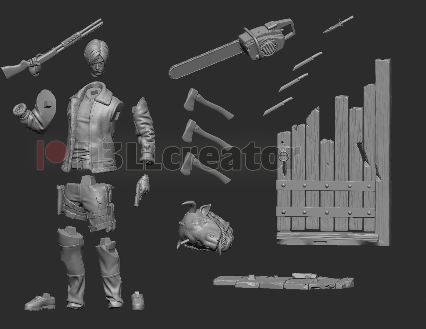 Kennedy | Survival Horror Game | Handcrafted Figure