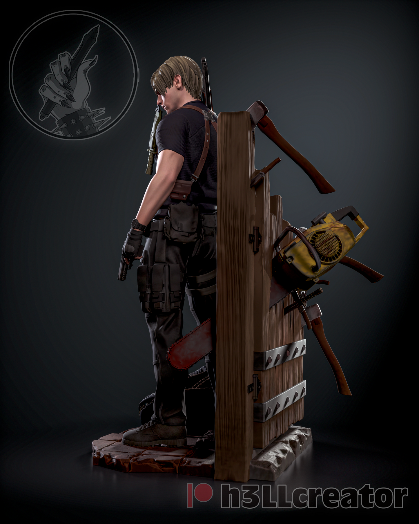 Kennedy | Survival Horror Game | Handcrafted Figure