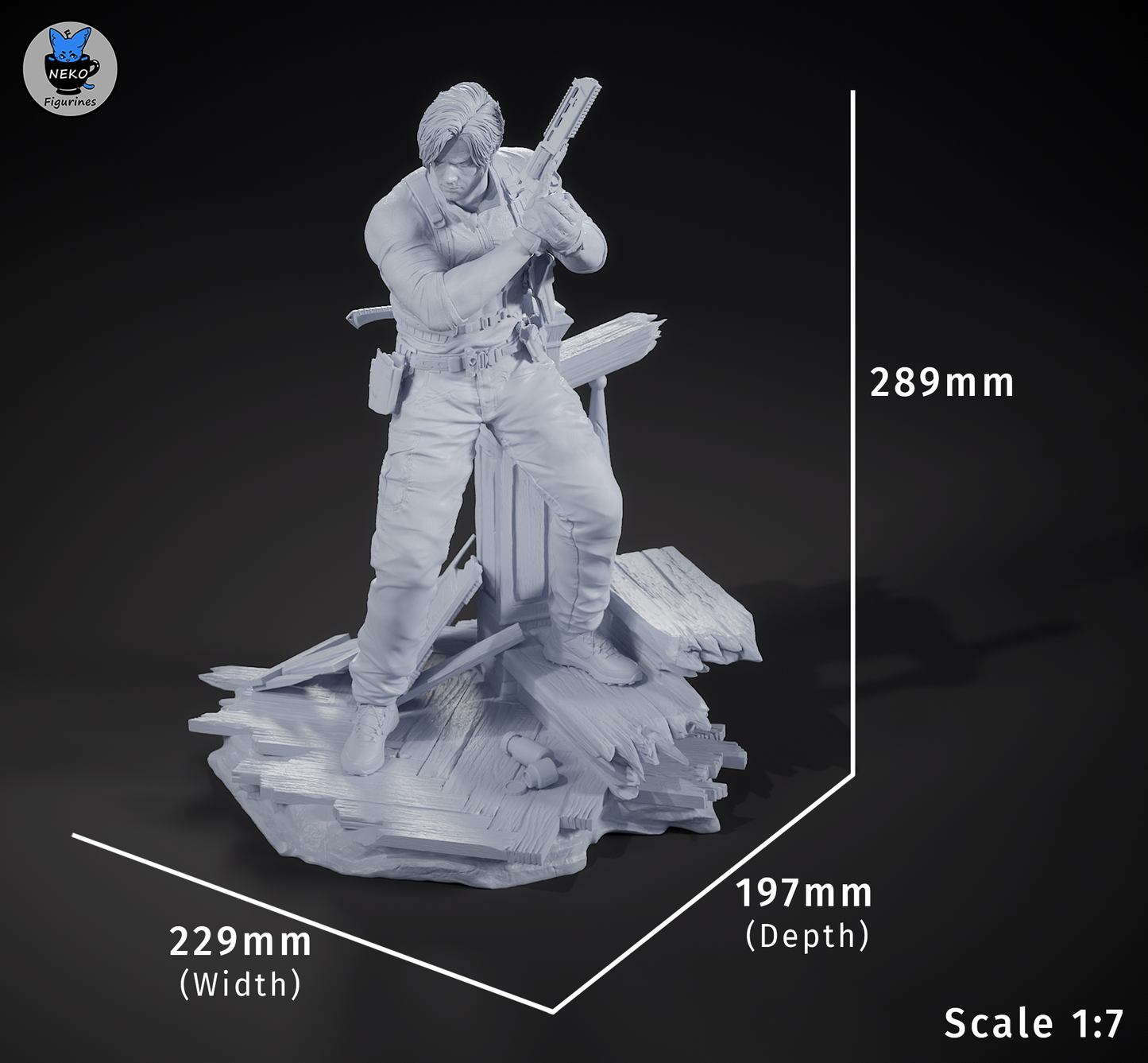 Kennedy | Survival Horror Game | Handcrafted Figure