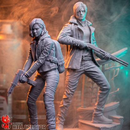 Leon and Grace | Handcrafted Figure