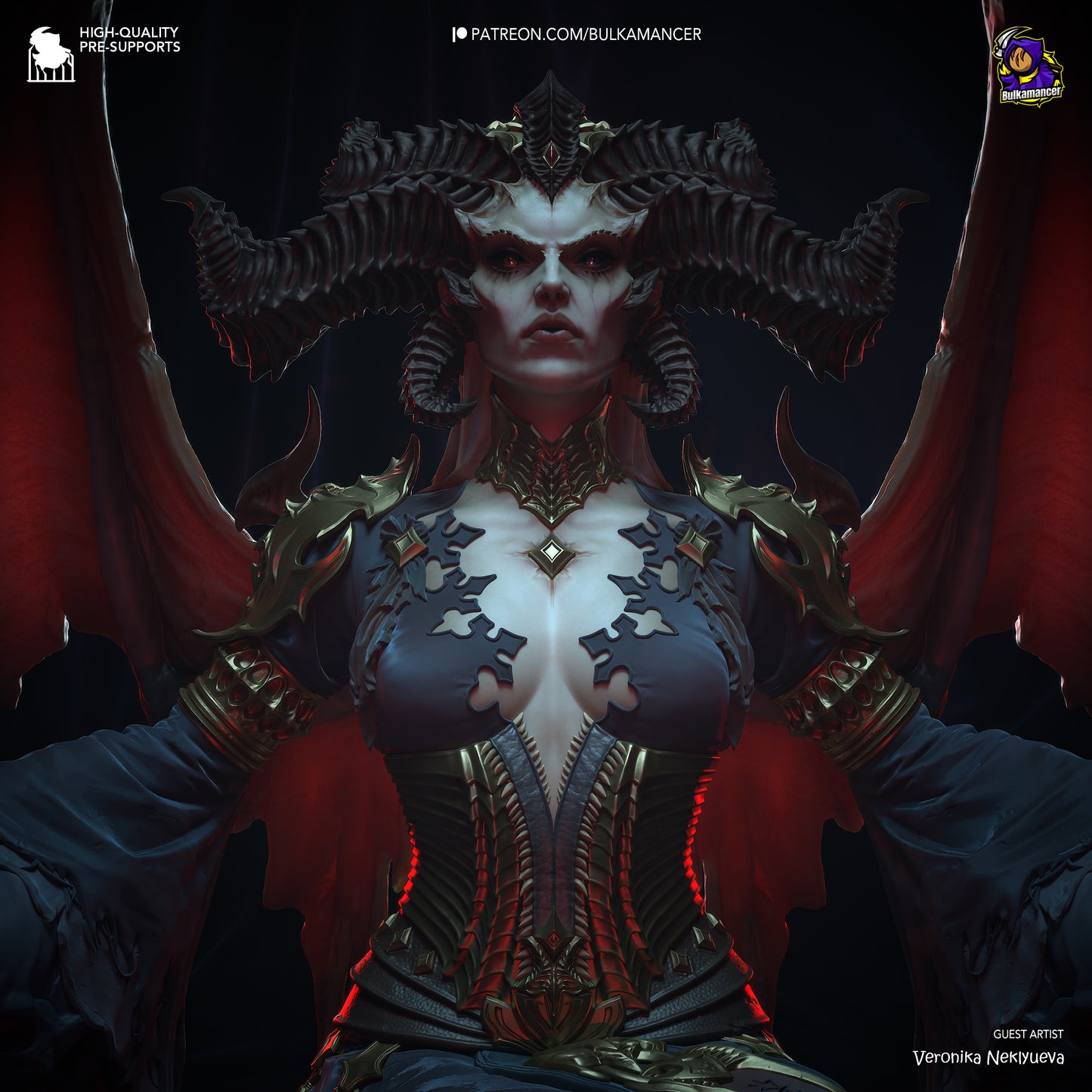 Lilith | Diablo IV | Handcrafted Figure