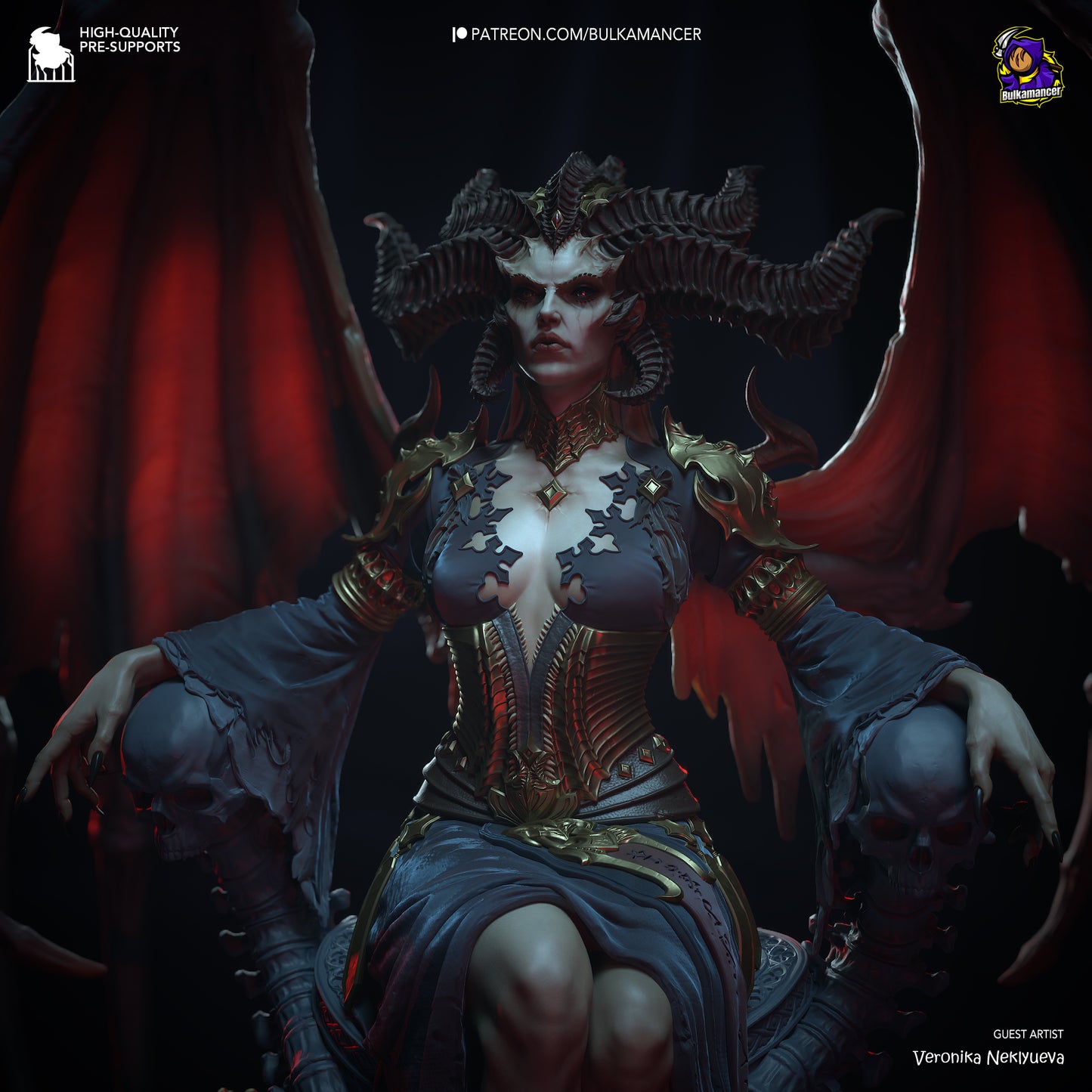Lilith | Diablo IV | Handcrafted Figure