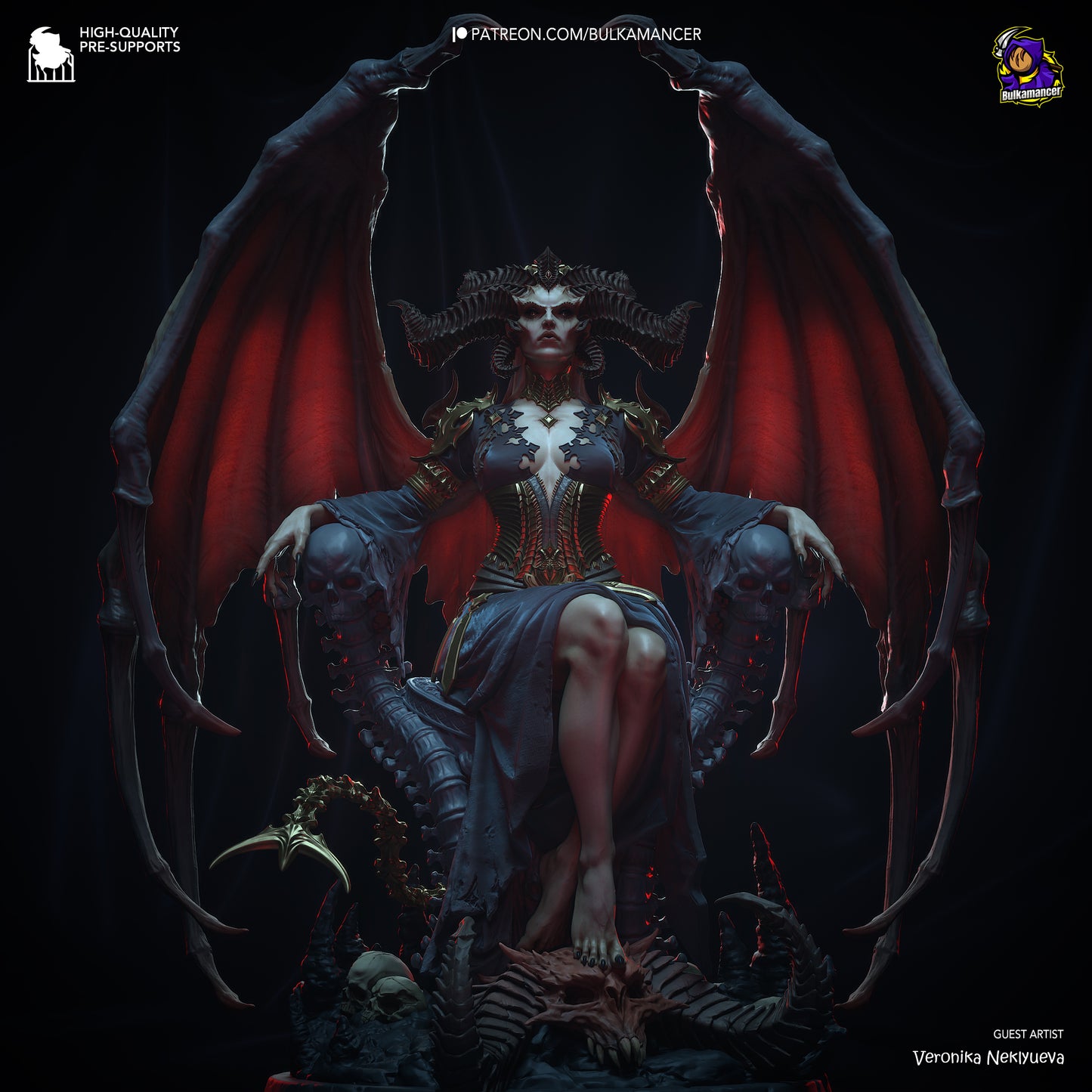 Lilith | Diablo IV | Handcrafted Figure