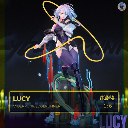Neon Hacker Girl | Handcrafted Figure