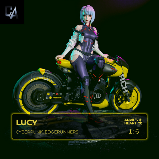 Neon Hacker Girl | Handcrafted Figure