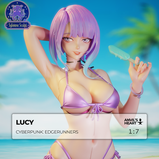 Neon Hacker Girl | Handcrafted Figure
