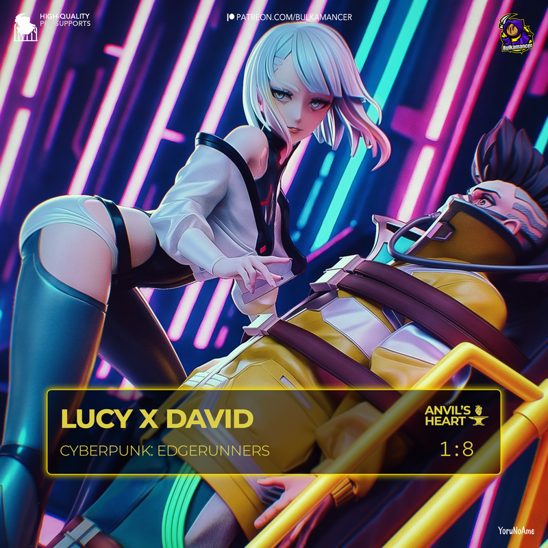 Neon Outlaw Duo | Handcrafted Figure