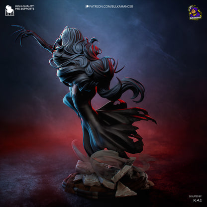 Crimson Femme Fatale | Handcrafted Figure