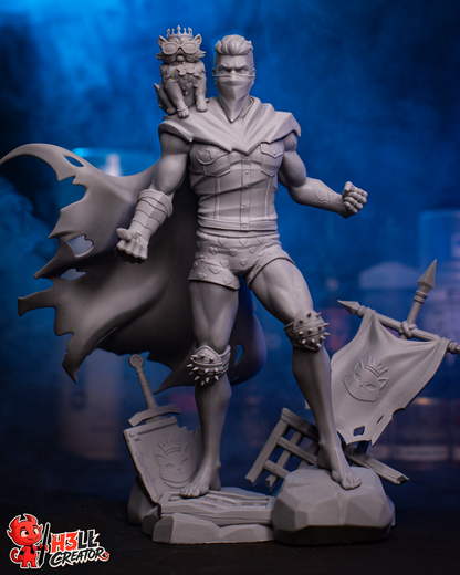 Dungeon Survivor & Royal Cat | Handcrafted Figure