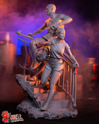 Outlaw Couple | Handcrafted Figure