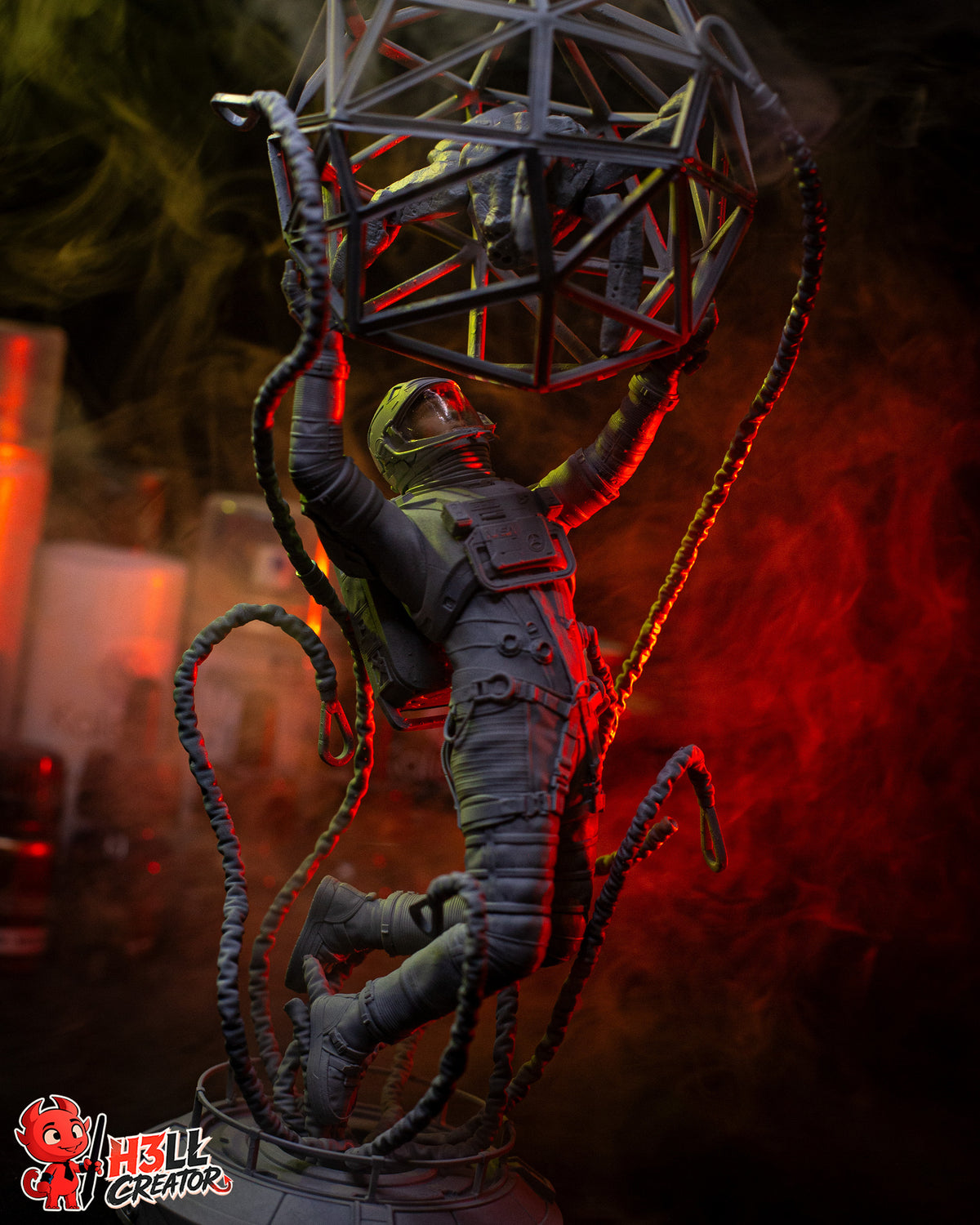 Space Scientist & Alien Friend | Handcrafted Figure