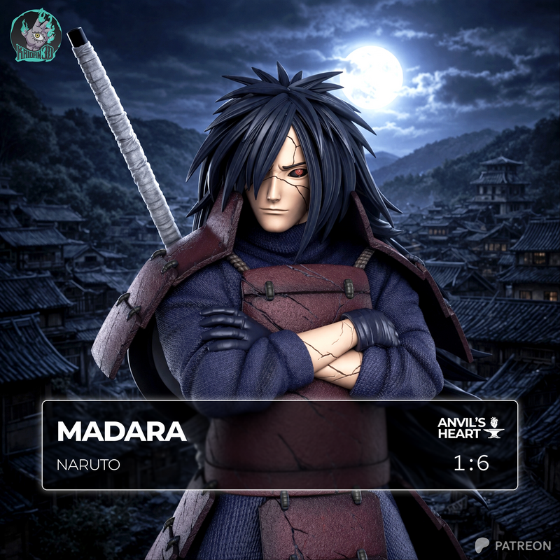 Anime Warrior In Red Armor | Shinobi | Handcrafted Figure