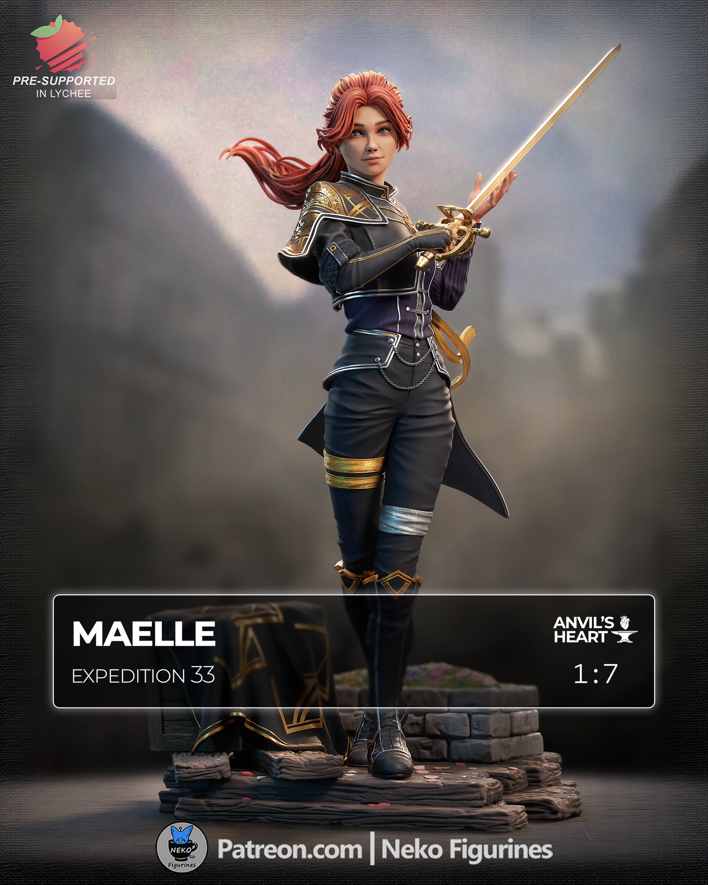 Maelle | Expedition 33 | Handcrafted Figure