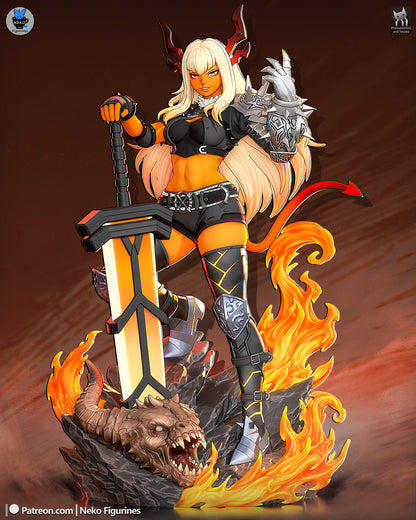Arcane Sword Maiden | Handcrafted Figure