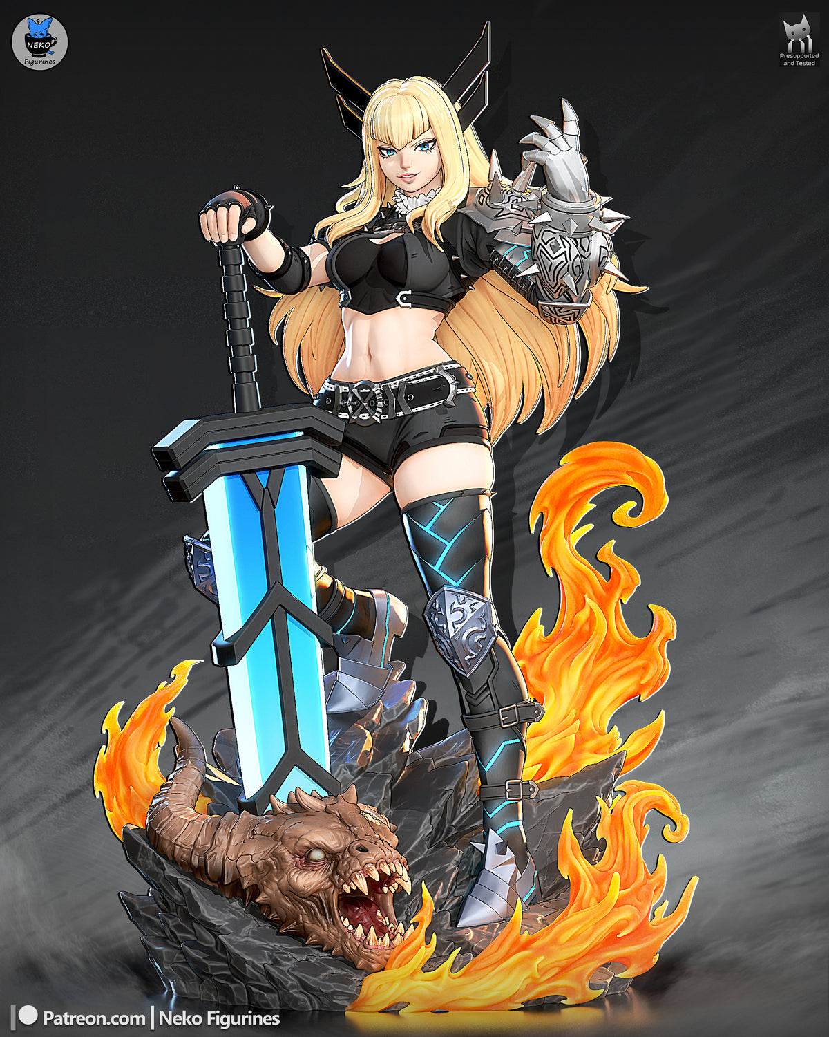 Arcane Sword Maiden | Handcrafted Figure