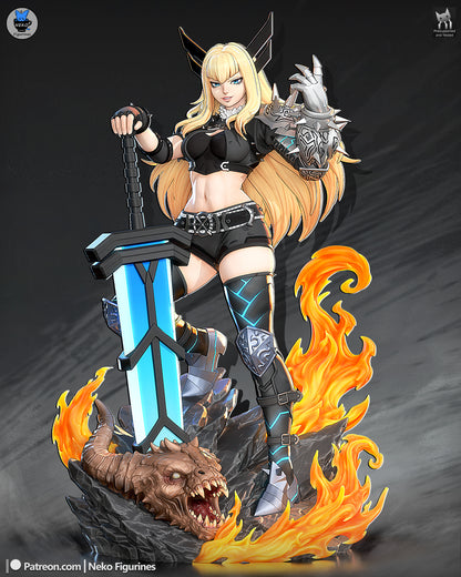 Arcane Sword Maiden | Handcrafted Figure
