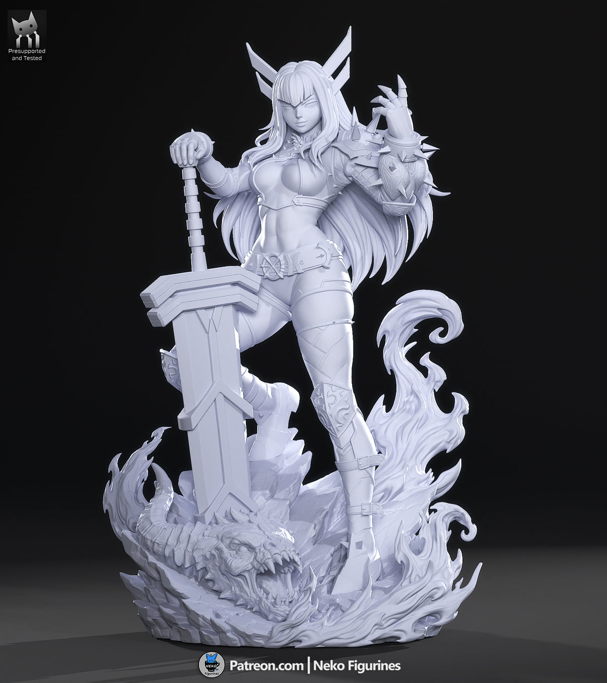 Arcane Sword Maiden | Handcrafted Figure