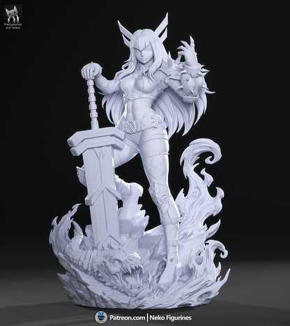 Arcane Sword Maiden | Handcrafted Figure