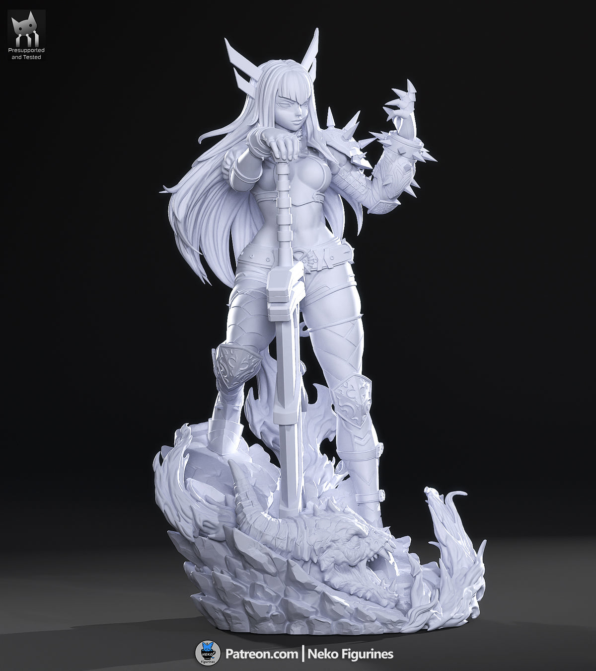 Arcane Sword Maiden | Handcrafted Figure