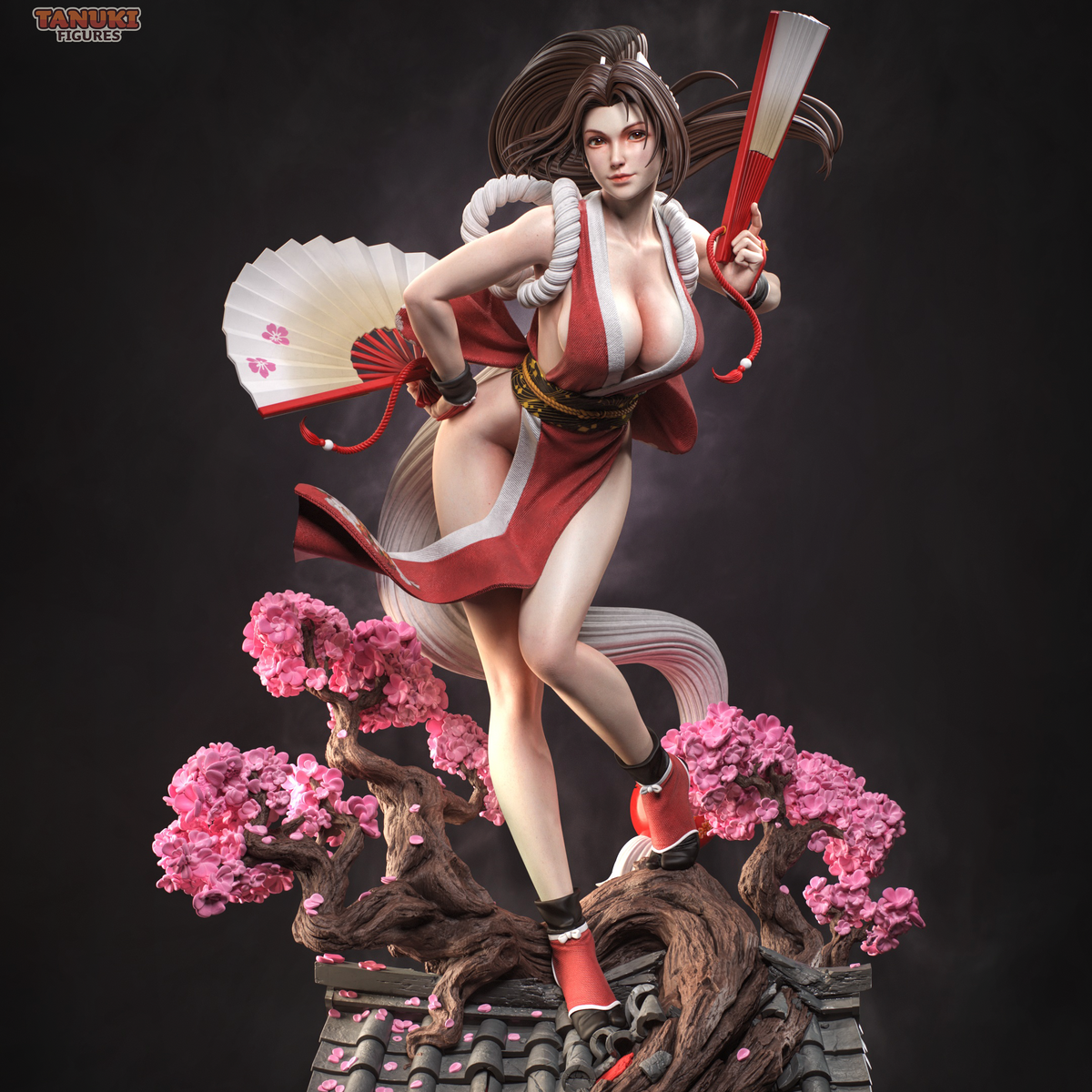 Crimson Kunoichi | Handcrafted Figure