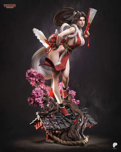 Crimson Kunoichi | Handcrafted Figure