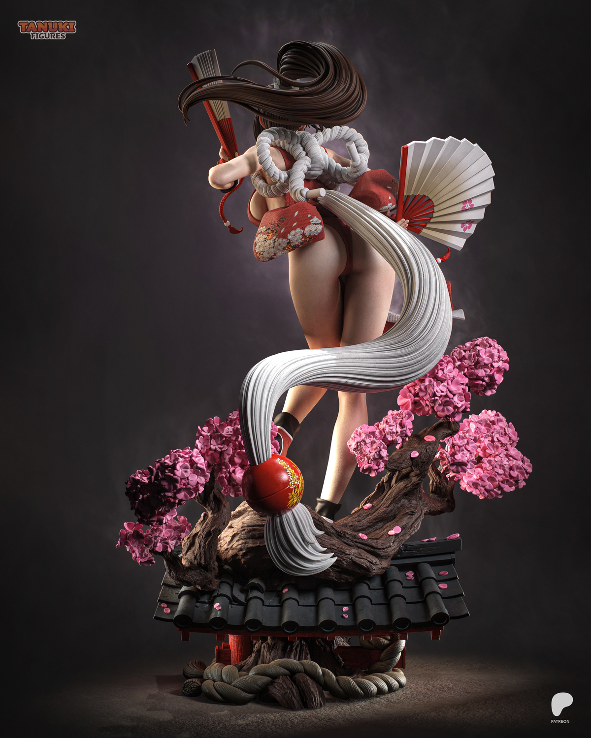 Crimson Kunoichi | Handcrafted Figure