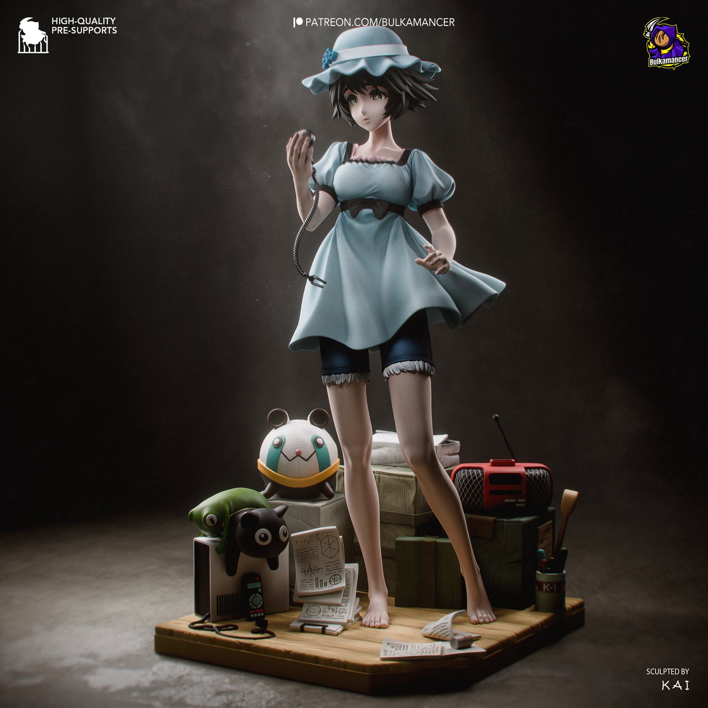 Pocket Watch Maiden | Handcrafted Figure