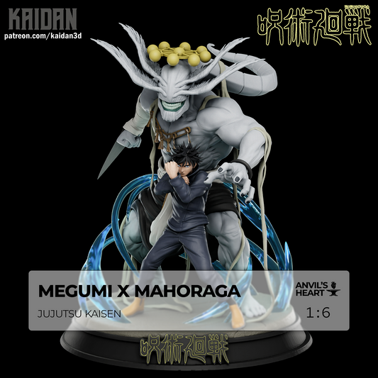 Megumi x Mahoraga | Jujutsu Kaisen | Handcrafted Figure