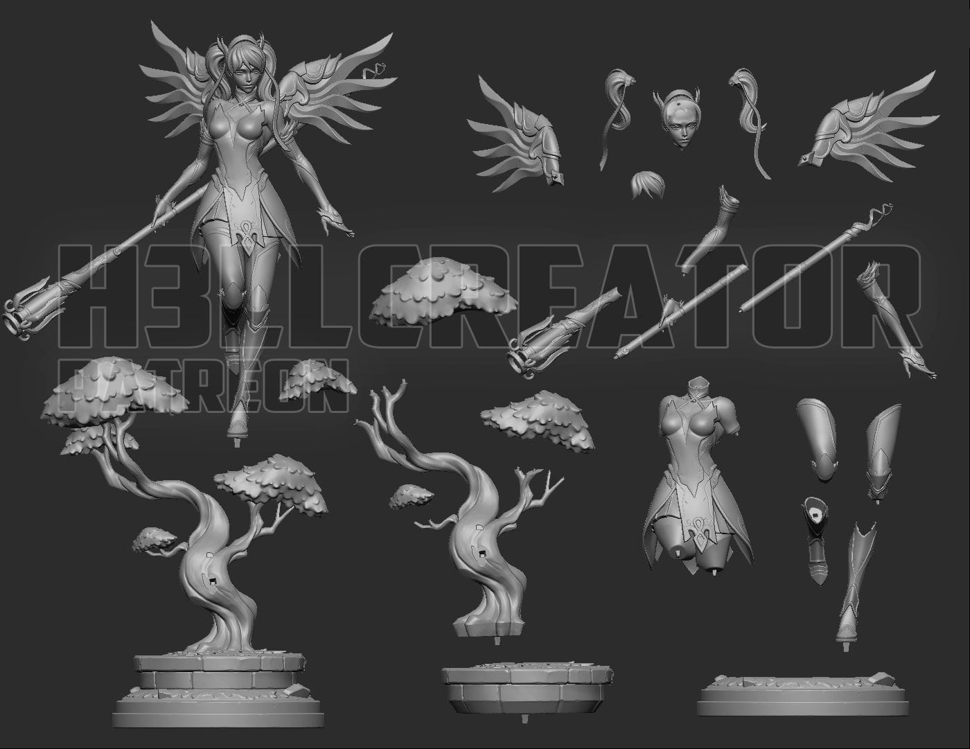Mercy | Overwatch | Handcrafted Figure