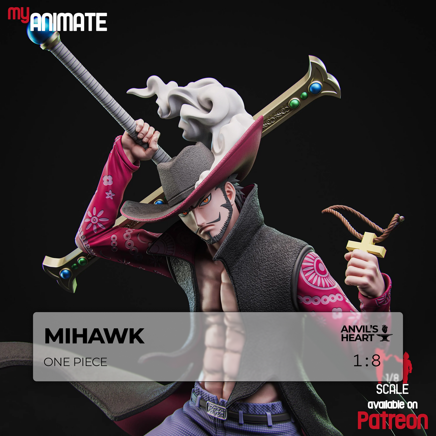 Hawk-Eyed Swordsman | Handcrafted Figure
