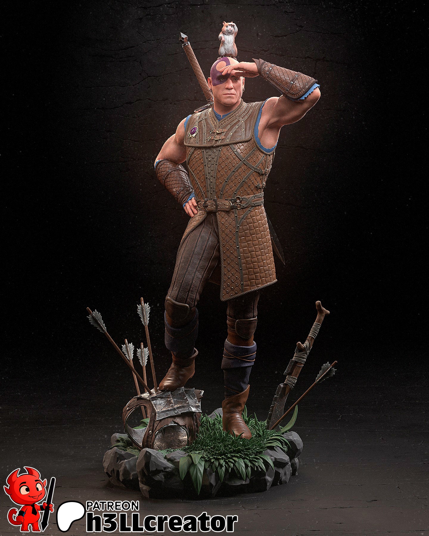 Minsc and Boo | Baldur's Gate 3 | Handcrafted Figure