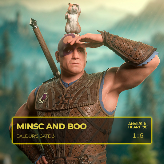 Minsc and Boo | Baldur's Gate 3 | Handcrafted Figure