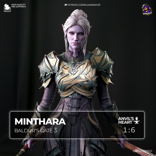 Minthara | Baldur’s Gate 3 | Handcrafted Figure