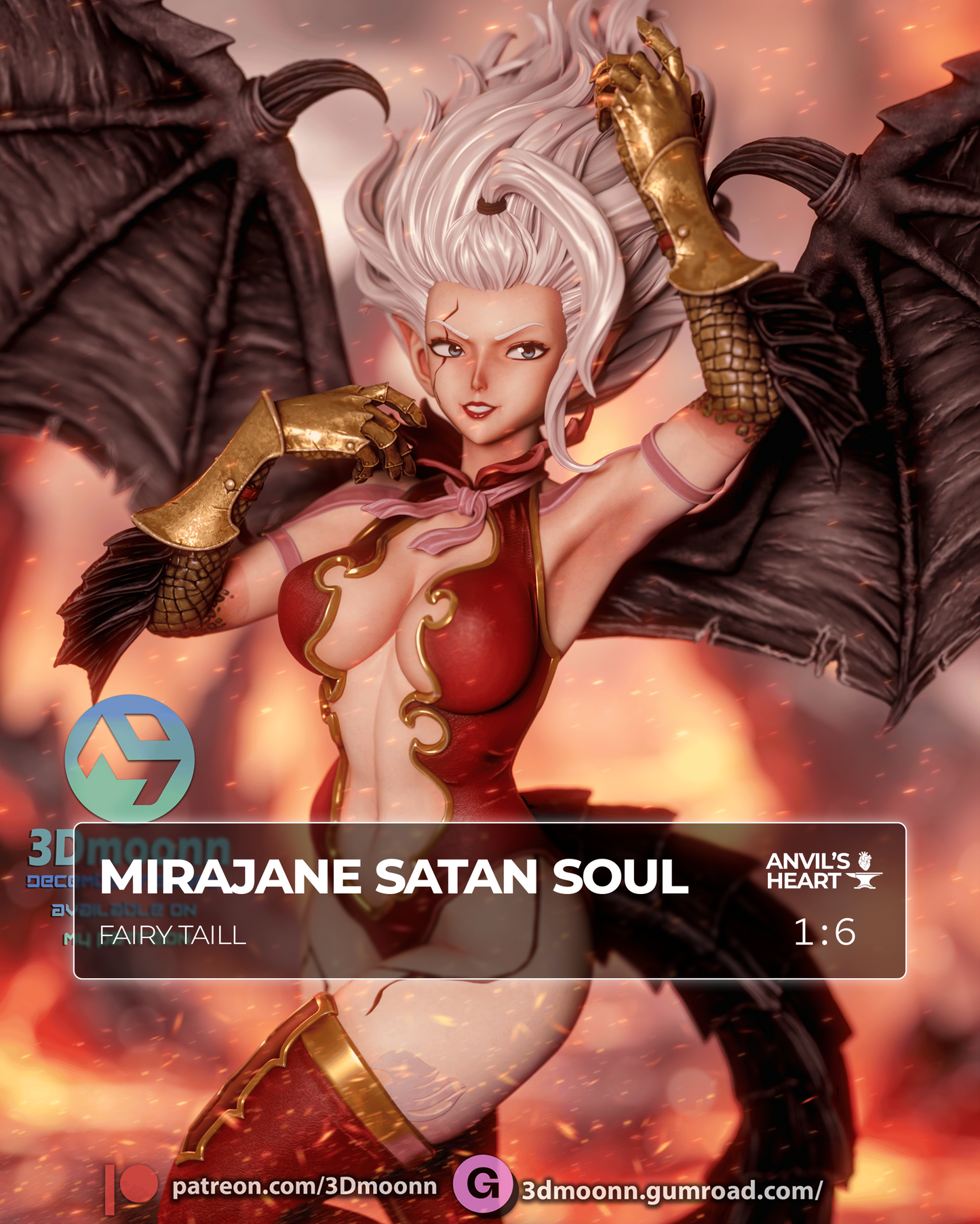 Mirajane Satan Soul | Fairy Taill | Handcrafted Figure