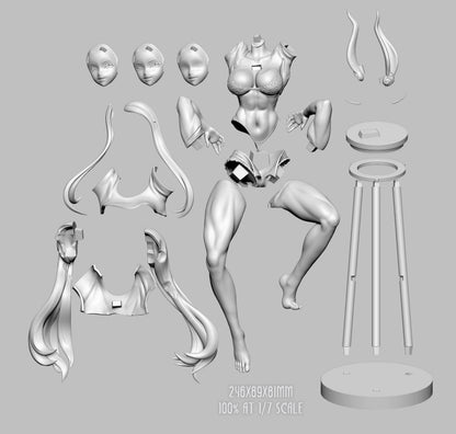Rabbit Brawler | Handcrafted Figure