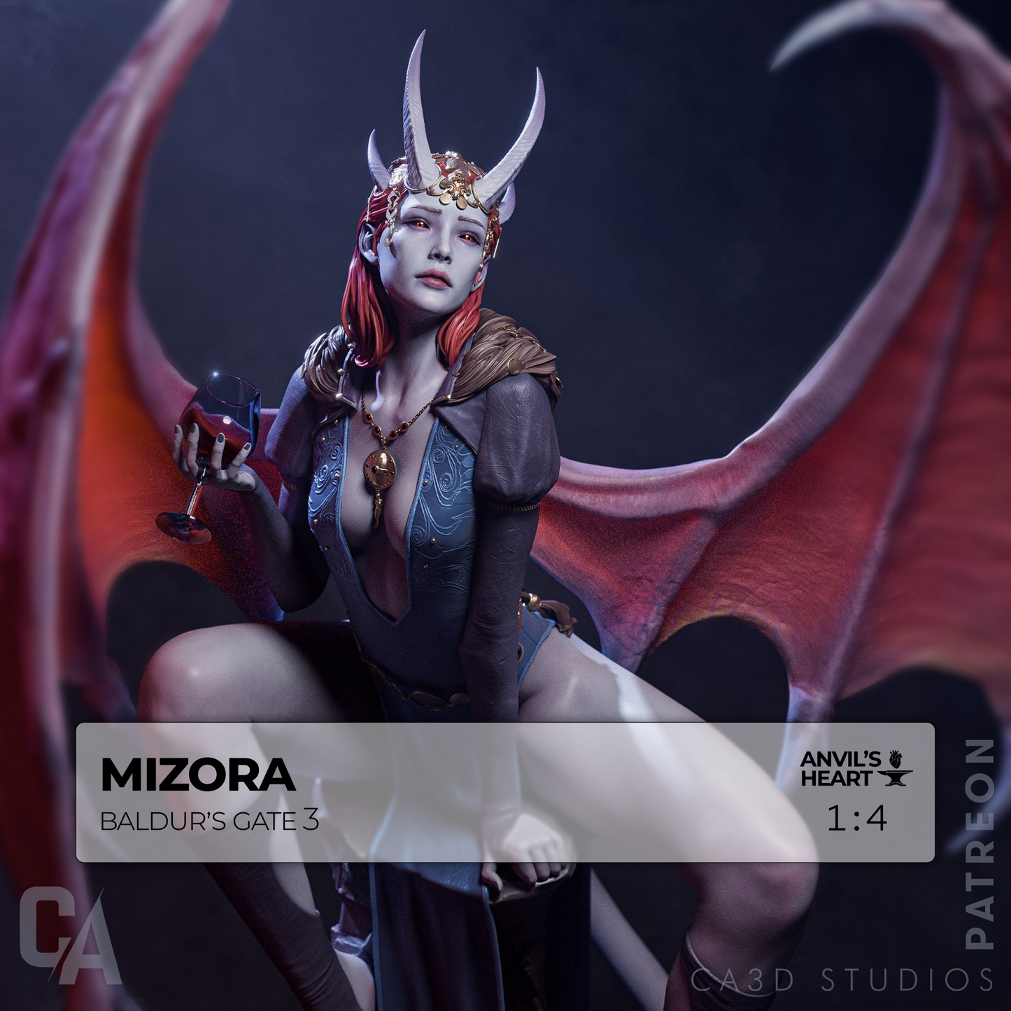 Mizora | Baldur’s Gate 3 | Handcrafted Figure