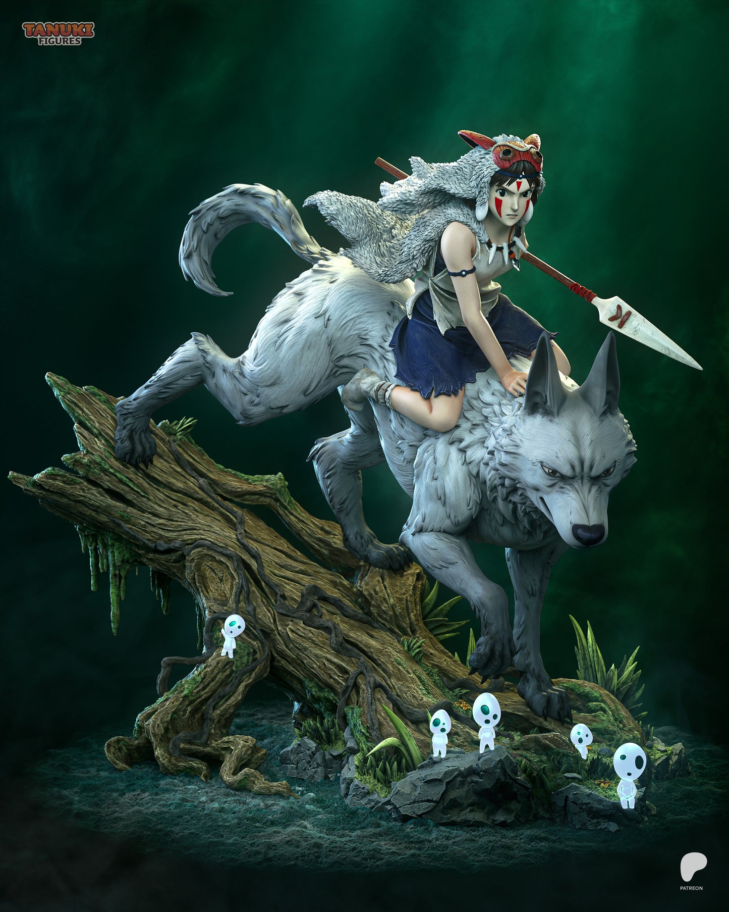 Wolf Princess | Handcrafted Figure