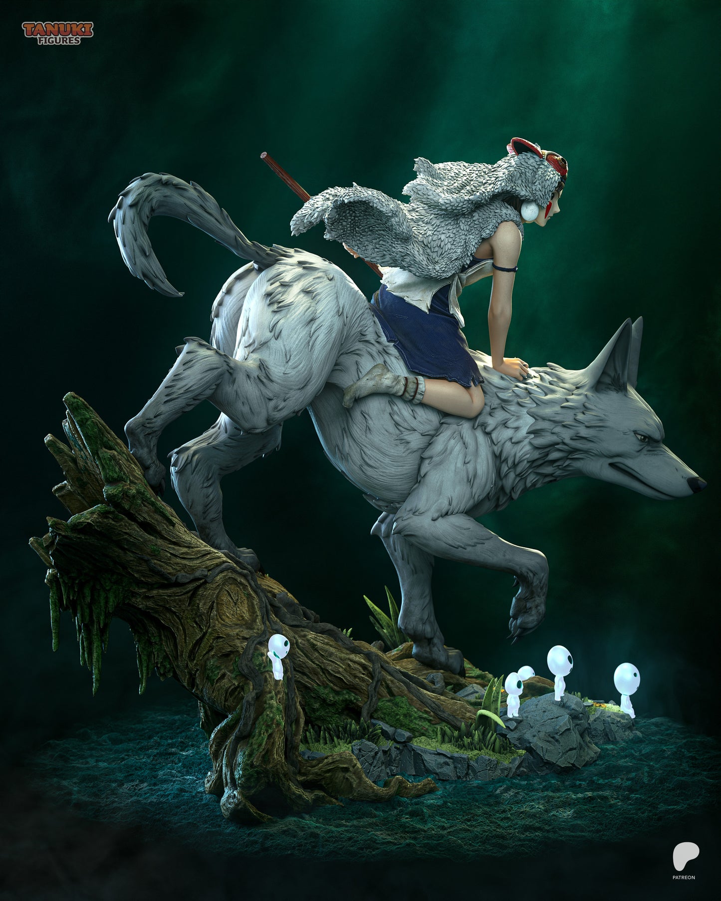 Wolf Princess | Handcrafted Figure