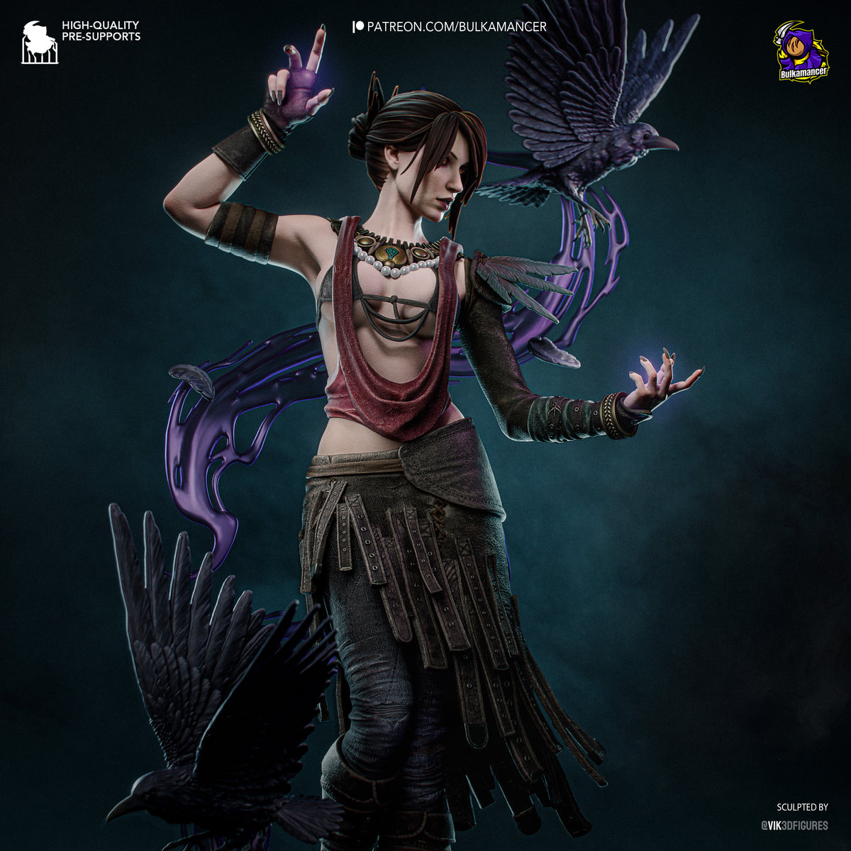 Wild Arcane Witch | Handcrafted Figure