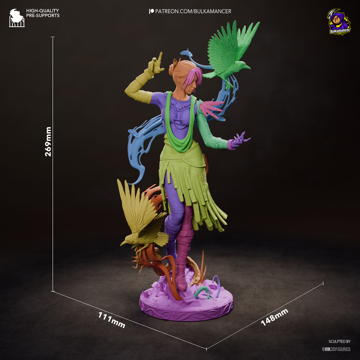 Wild Arcane Witch | Handcrafted Figure