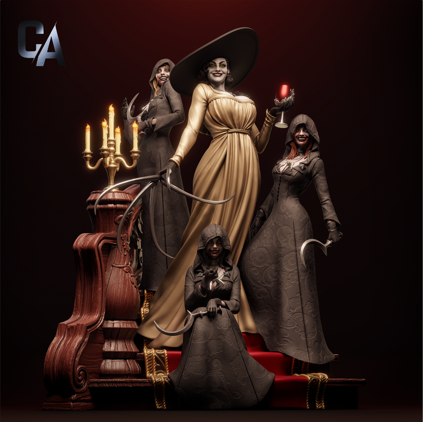 Mutant Aristocrats | Survival Horror Game | Handcrafted Figure