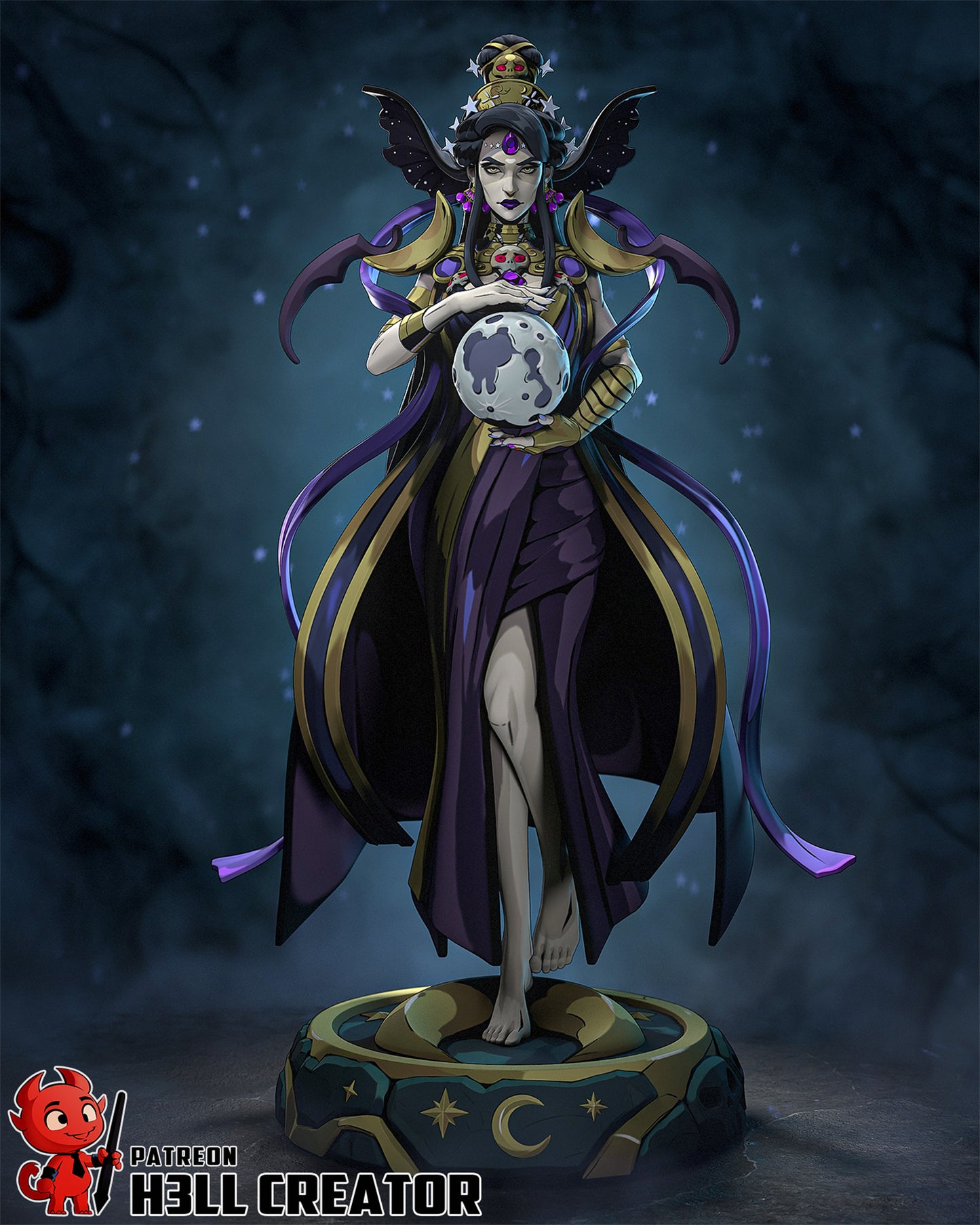 Goddess of Night | Handcrafted Figure
