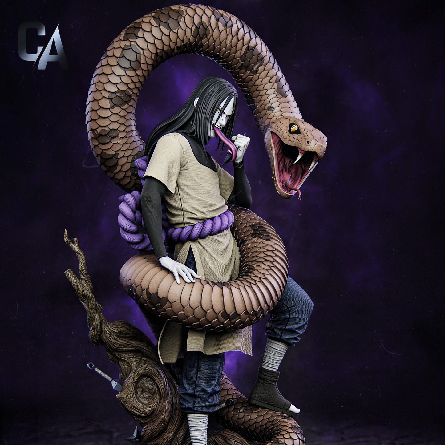 White Serpent | Shinobi | Handcrafted Figure