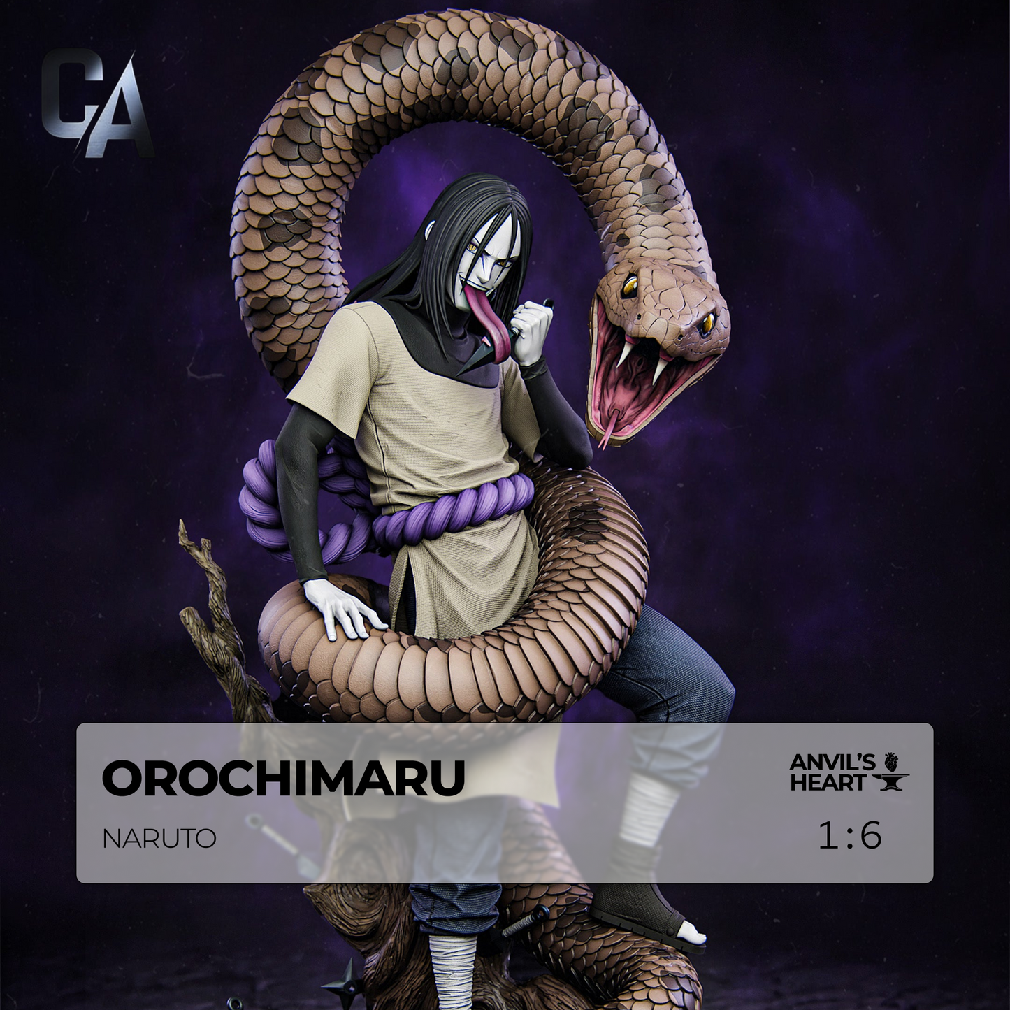 White Serpent | Shinobi | Handcrafted Figure