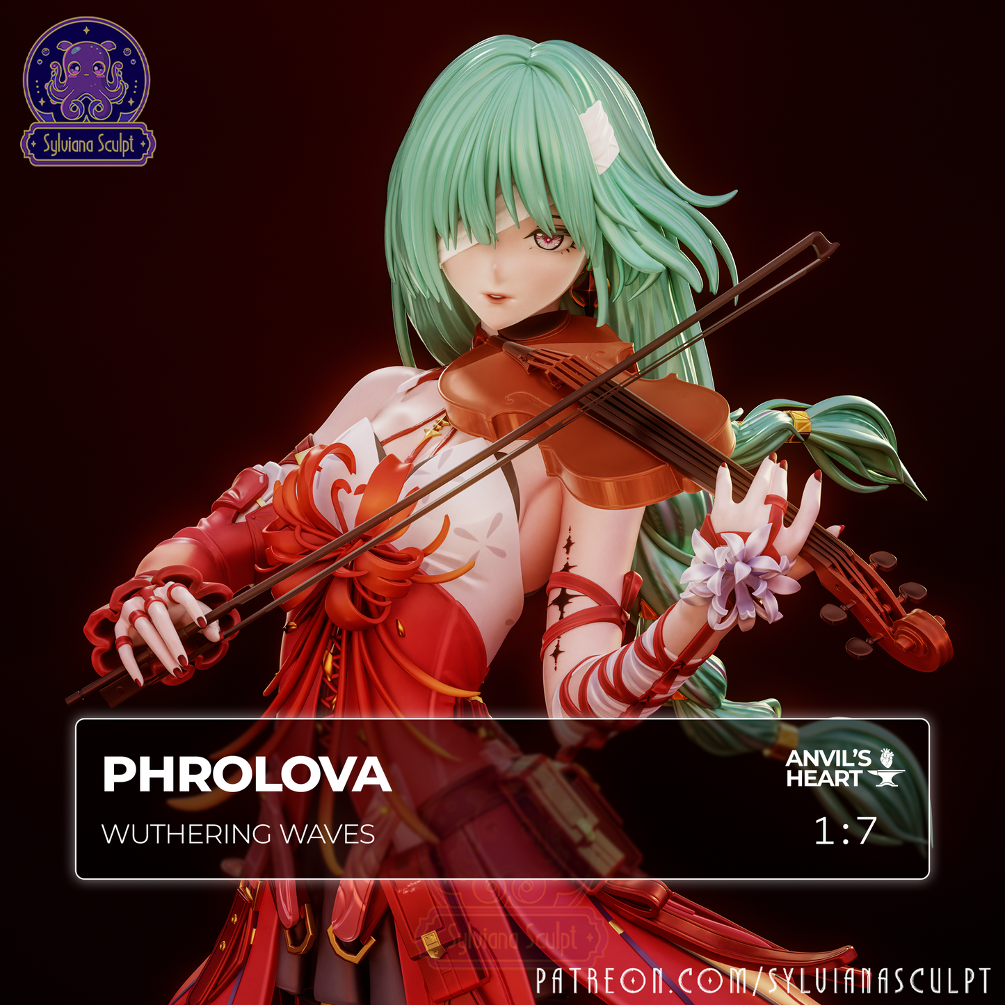 Crimson Conductor | Handcrafted Figure