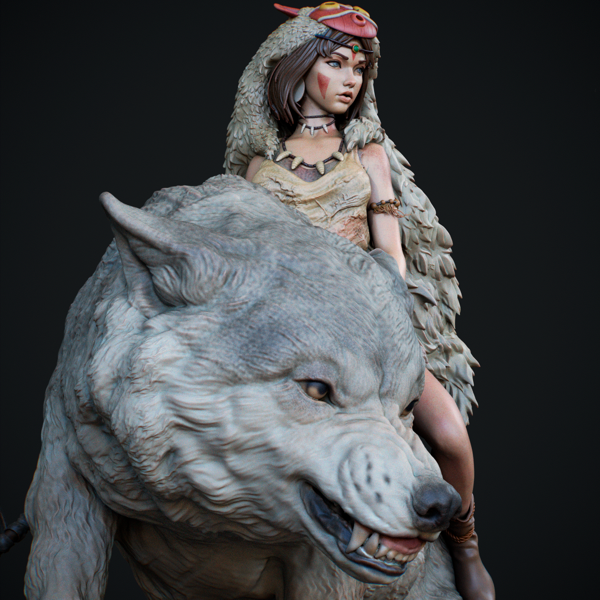 San | Princess Mononoke | Handcrafted Figure