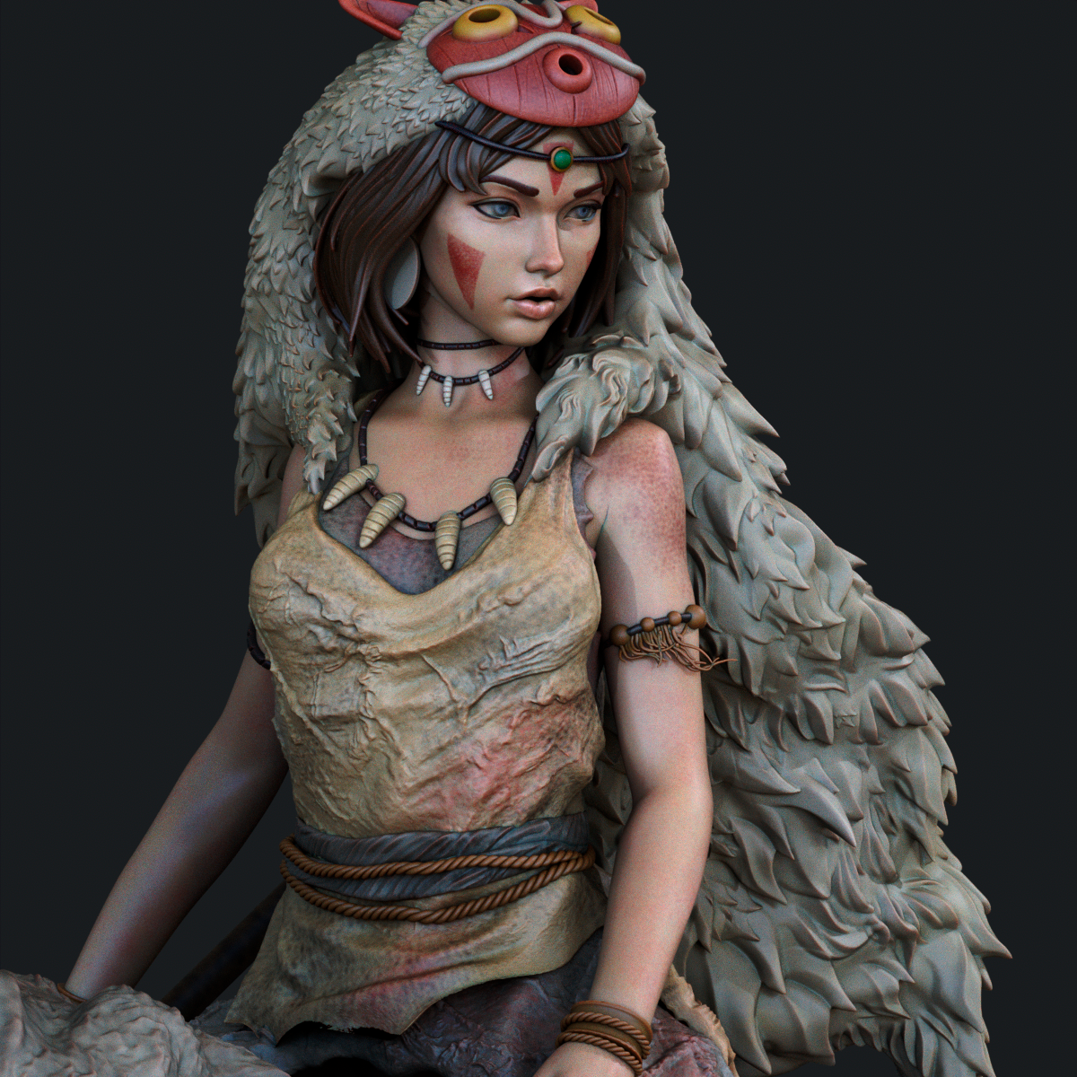 San | Princess Mononoke | Handcrafted Figure