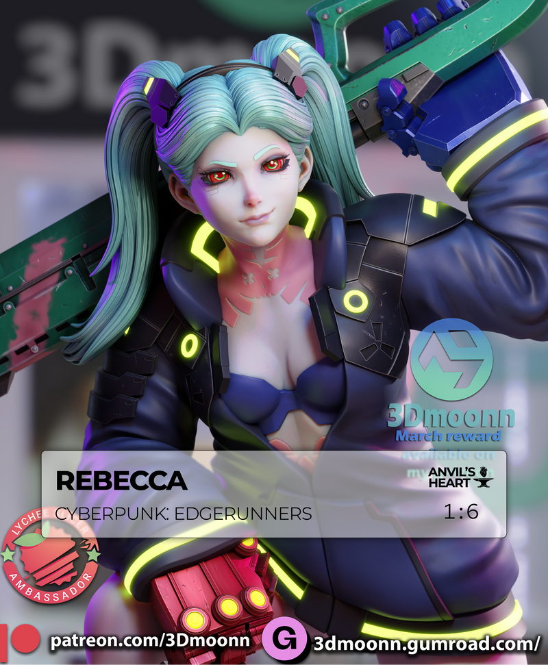 Neon Trigger Girl | Handcrafted Figure